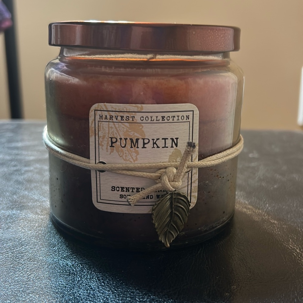 Pumpkin candle